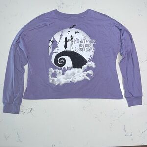 Disney's Nightmare Before Christmas Jack & Sally Cropped Long Sleeve